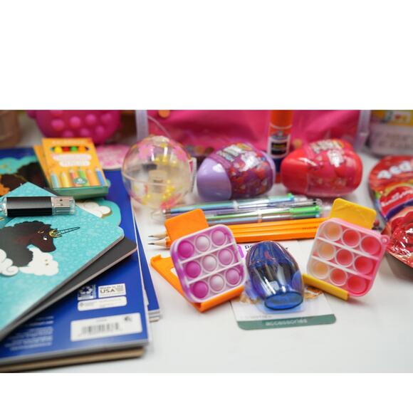 Cat & Jack Floral Backpack Bundle w/ Embark Lunch Bag, Toys & Supplies NEW - Picture 7 of 16